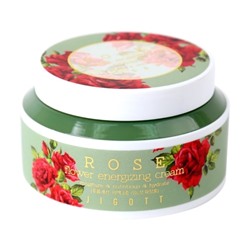 Крем для лица с экстрактом розы JIGOTT ROSE FLOWER ENERGIZING CREAM