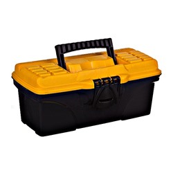 [00945] Ящик для инструментов "ТИТАН" чёрный с желтым 13 IDEA арт.М2930