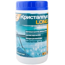 Средство для дезинфекции воды в таблетках по 200 г 1 кг Кристалпул Long (1/10)