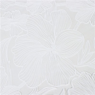 Скатерть «Гибискус», 132×180 см, цвет белый