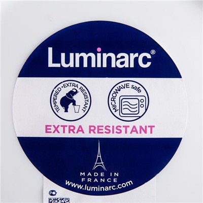 Тарелка десертная Luminarc Everyday, d=19 см, стеклокерамика, цвет белый