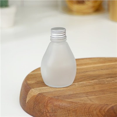 Бутыль стеклянная для соусов и масла с металличекой крышкой «Тар», 100 мл, 5,5×9,5 см
