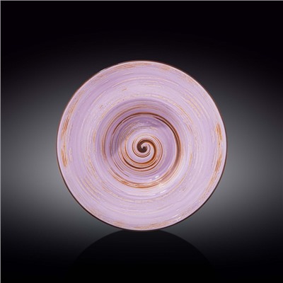 Тарелка глубокая Wilmax Spiral, d=25.5 см, 1.5 л, цвет лавандовый