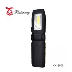 Фонарь ручной led 21*5,6*3,3 см аккумуляторный USB с магнитным крючком Baizheng (1/96)