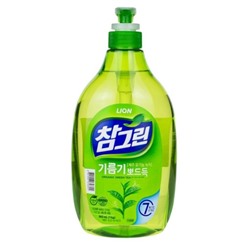 Жидкость для мытья посуды с ароматом зеленого чая LION Chamgreen 1kg pump