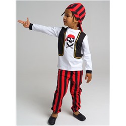 Карнавальный костюм трикотажный для мальчиков: фуфайка (футболка с длинным рукавом), брюки, шапочка