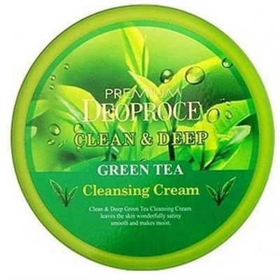 Очищающий крем для лица с экстрактом зелёного чая DEOPROCE PREMIUM CLEAN & DEEP GREEN TEA CLEANSING CREAM