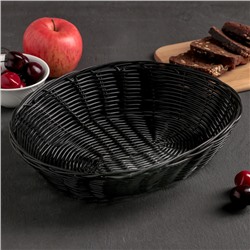 Корзинка для фруктов и хлеба Доляна «Плетёнка», 27×22×6 см