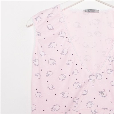 Ночная сорочка для кормящих, розовый, размер 52