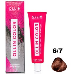 Перманентная крем-краска для волос  COLOR 6/7 Ollin 100 мл
