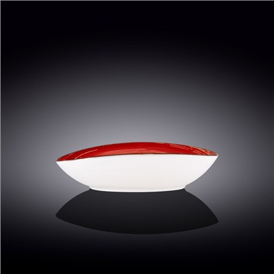Блюдо овальное Wilmax Spiral, размер 25х16.5х6 см, цвет красный