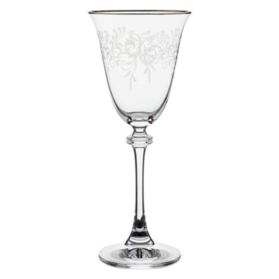Набор бокалов для белого вина Asio, декор «Панто, затирка платина, отводка платина», 185 мл x 6 шт.