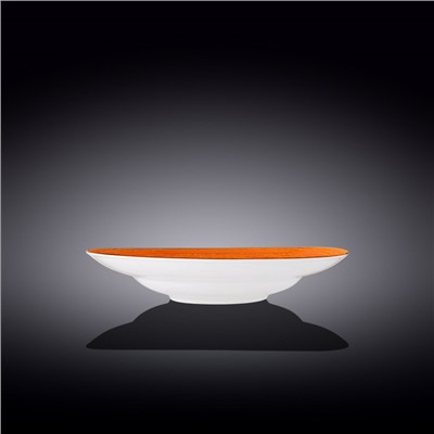 Тарелка глубокая Wilmax Spiral, d=25.5 см, 350 мл, цвет оранжевый