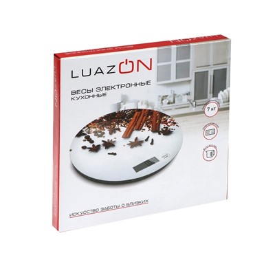 Весы кухонные Luazon LVK-701 "Апельсин", электронные, до 7 кг