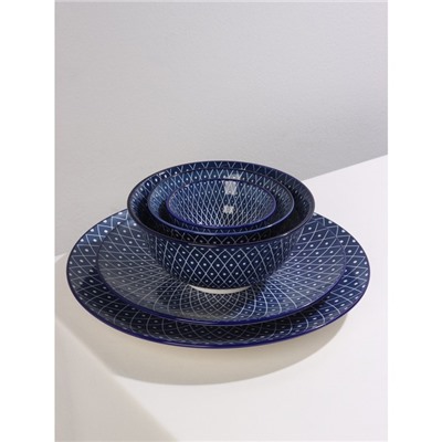 Миска керамическая Доляна «Бодом», 150 мл, цвет синий
