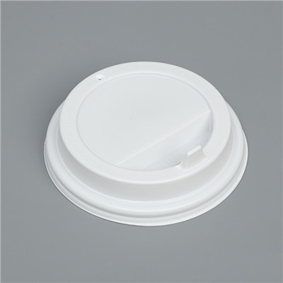 Крышка одноразовая для стакана  "Белая" диаметр 90 мм