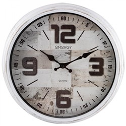Часы пластиковые настенные кварц  30 см круг белый ЕС-149 Energy (1/10)