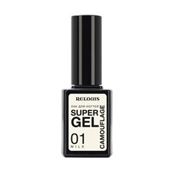 Лак для ногтей Super Gel Camouflage тон 01 milk