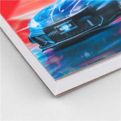Скетчбук А6, 80 листов твердая обложка «Машина».