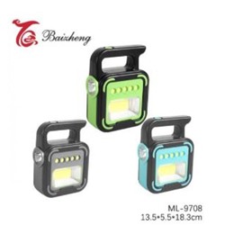 Фонарь ручной 13,5*5,5*18,3 см led аккумуляторный влагозащит ML-9708 Baizheng(1/60)