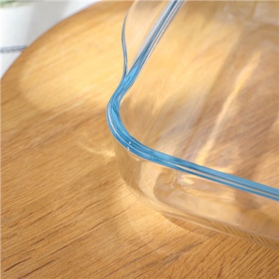Лоток квадратный из жаропрочного стекла для запекания Borcam, 2 л, 22×22 см
