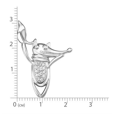 Серебряная подвеска "Лисенок" - 979