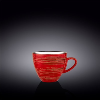 Чашка Wilmax Spiral, 300 мл, цвет красный