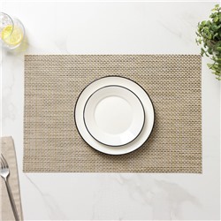 Салфетка сервировочная на стол «Классика», 45×30 см, цвет серый