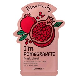 TONYMOLY I AM POMEGRANATE MASK SHEET - ELASTICITY Антивозрастная тканевая маска для лица с экстрактом граната 21мл