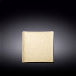 Тарелка квадратная Wilmax, 13х13 см, цвет песочный