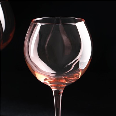 Набор бокалов для вина «Роза», стеклянный, 350 мл, набор 6 шт