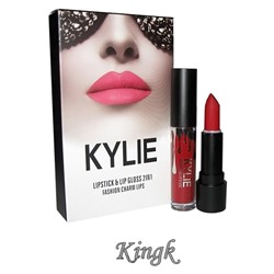 Помада Kylie Fashion Charm Lips Lipstick & Lip Gloss 2 in 1 Kingk 3 ml