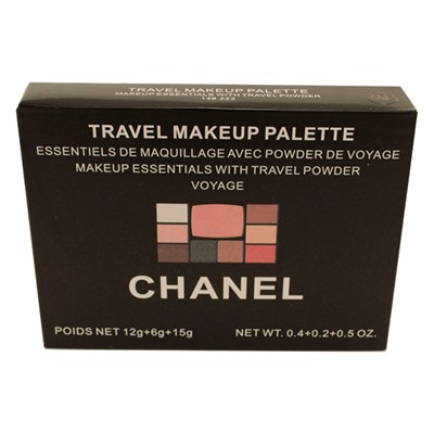 Тени для век C Travel Makeup Palette тени 6 цв. + тени для бровей 2 цв. + пудра 1 цв. № 6 33 g