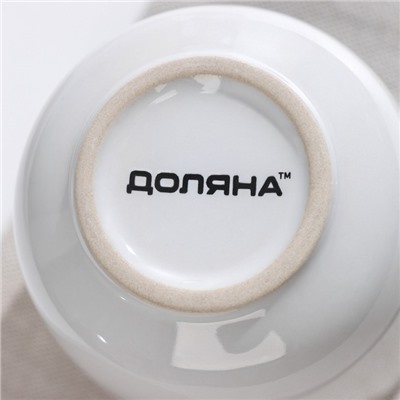 Кружка керамическая Доляна Coffee break, 380 мл, цвет белый