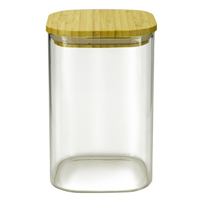 Ёмкости для хранения сыпучих продуктов Olivetti GFC112, с крышкой, стеклянная, 1000 мл
