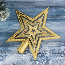 Наконечник "Звезда" конфетти, 18,5х18,3 см, золото