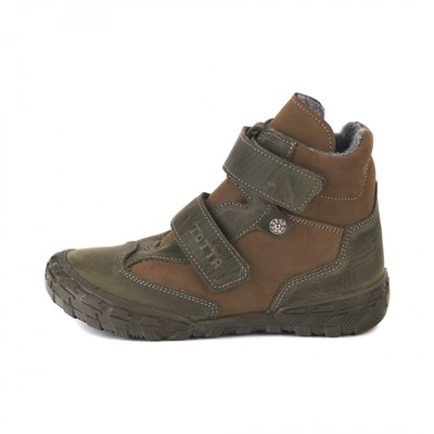 3541-БП-04 (хаки/капучино) Ботинки ТОТТА для мальчика, нат. кожа, байка, размеры 31-33