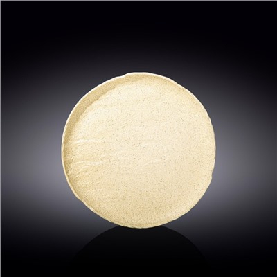 Тарелка круглая Wilmax, d=23.0 см, цвет песочный