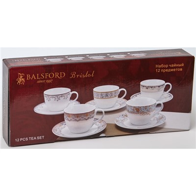Чайный набор 12 предметов, Balsford «Бристоль оливер», 220 мл