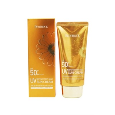 Солнцещзащитный крем DEOPROCE UV DEFENCE SOFT DAILY SUN CREAM SPF50+ PA++++