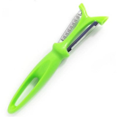 Овощечистка нерж сталь 20*4,2*2,2 см пласт ручка зеленый Baizheng (1/480)