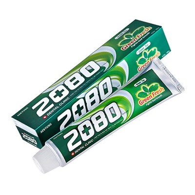 KeraSys DENTAL CLINIC 2080 Зубная паста ЗЕЛЕНЫЙ ЧАЙ Green Fresh 120 мл
