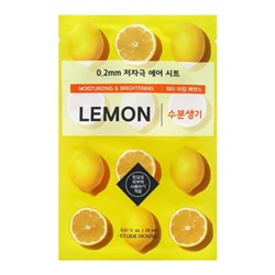 Маска тканевая с экстрактом лимона ETUDE HOUSE 0.2 Therapy Air Mask Lemon