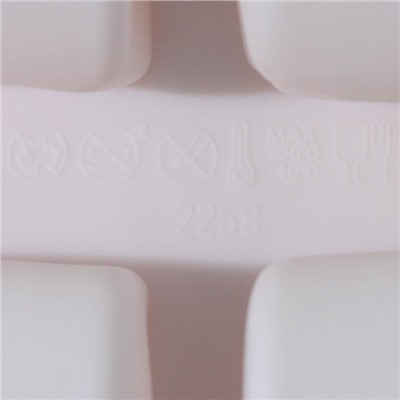 Форма силиконовая для выпечки Доляна «Сладости.Батончики», 9 ячеек, 29,5х17х3,5 см, 8,3×3,2×3,5 см, цвет белый
