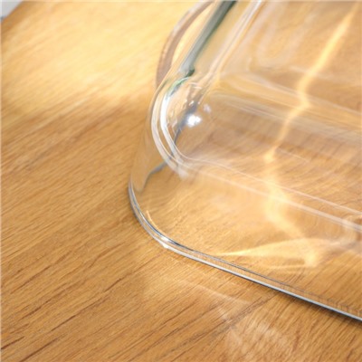Лоток квадратный из жаропрочного стекла для запекания Borcam, 2 л, 22×22 см