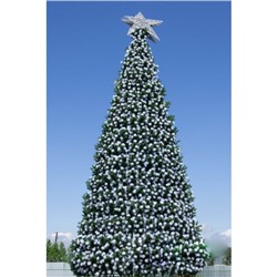 Сосна искусственная Green trees «Уральская», с белыми кончиками, цвет зелёный, 5 м