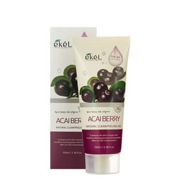 EKEL Natural Clean peeling gel Acai Berry Пилинг-скатка с экстрактом ягод асаи