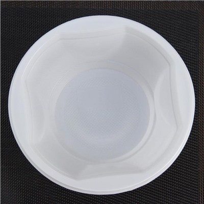Тарелка одноразовая суповая, 600 мл, цвет белый