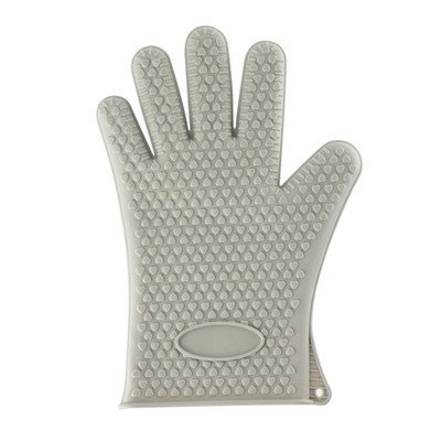 Прихватка-перчатка силиконовая 27*14,5 см серый Pretto Mallony (1/144)