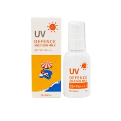 Мягкое солнцезащитное молочко для лица и тела DEOPROCE UV DEFENCE MILD SUN MILK SPF50+ PA++++